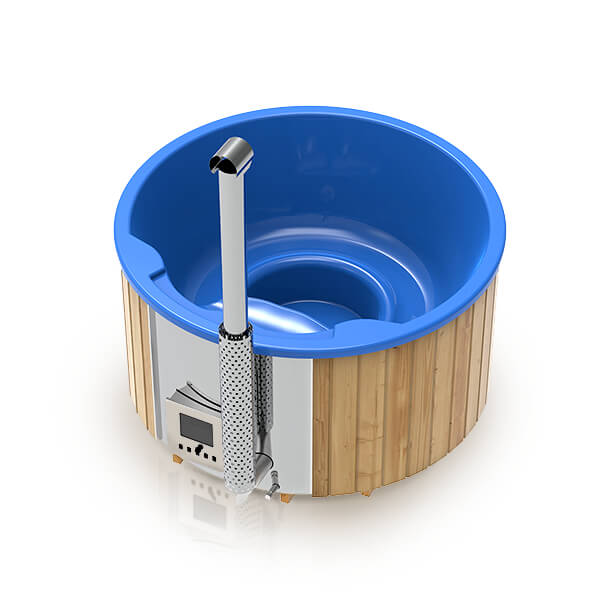Hot tub cylindrique avec poêle intégré - 4-6 personnes (diamètre 2m)