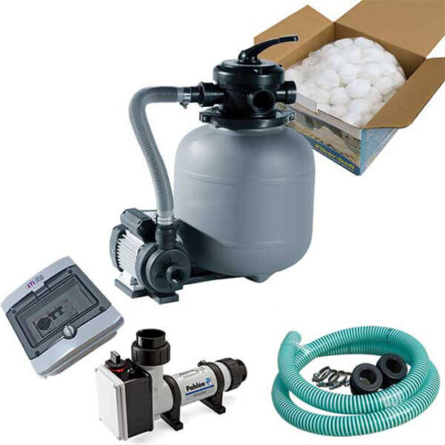 Kit de filtration et de chauffage électrique 6kW avec tableau de contrôle digital