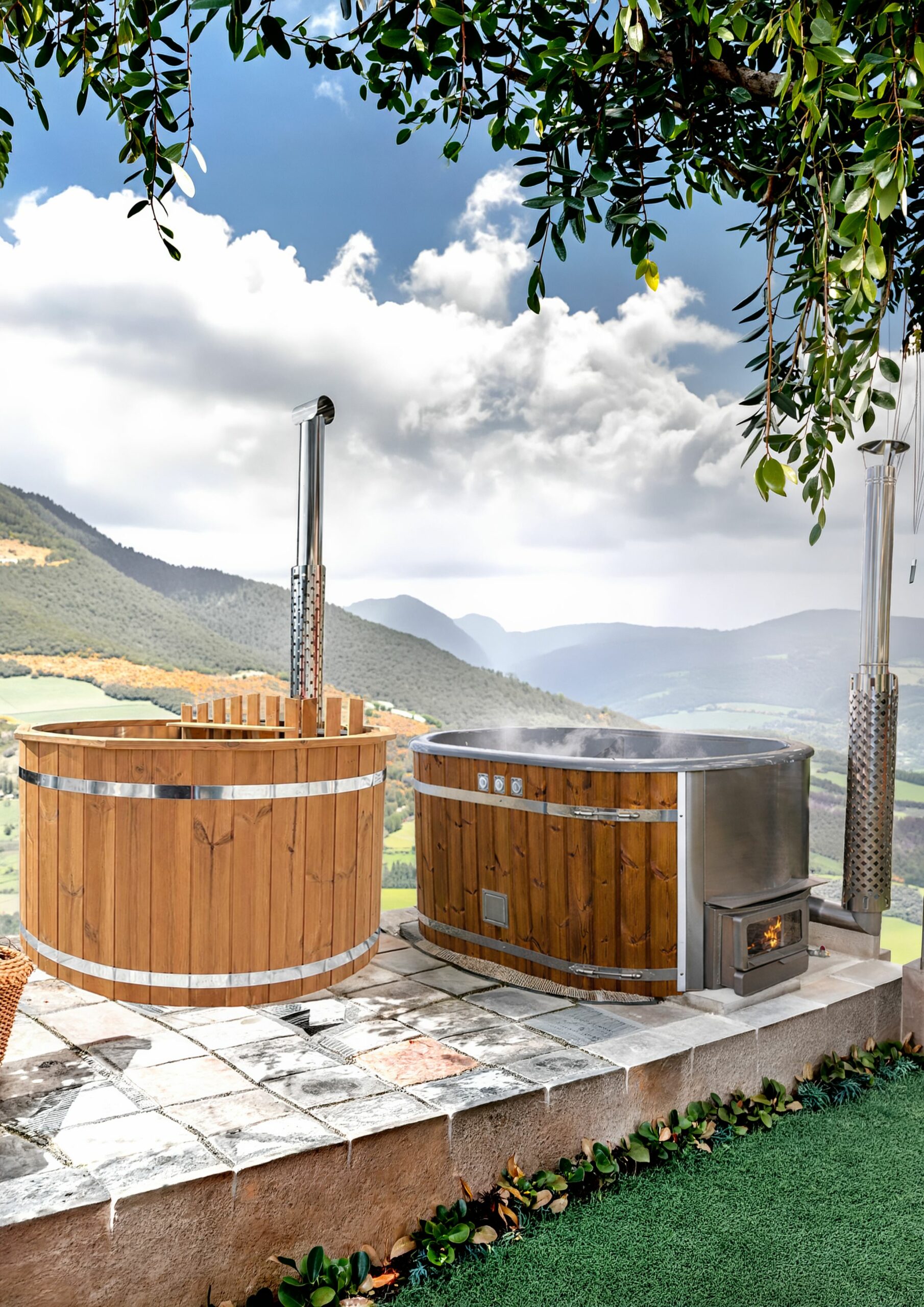 Bain nordique Wood & Inox et tWin
