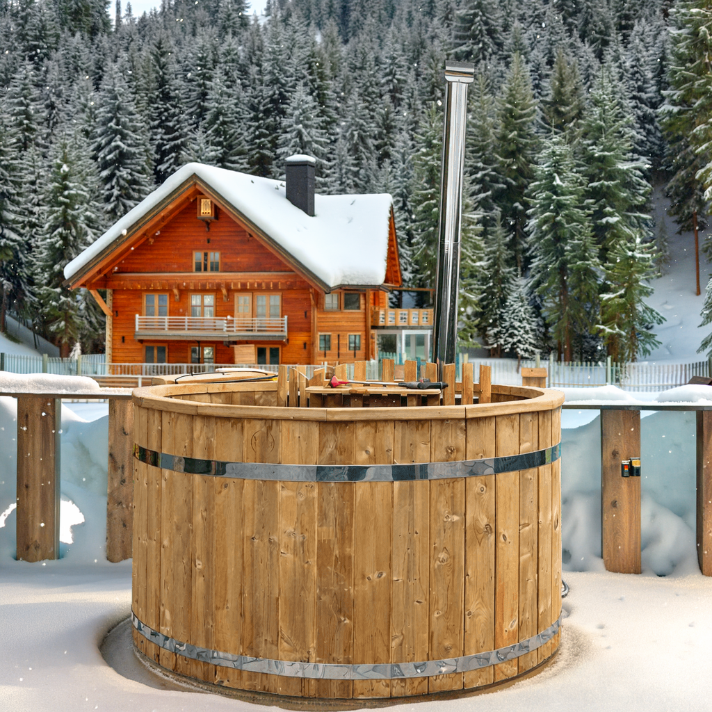 Bain nordique l'originel en hiver